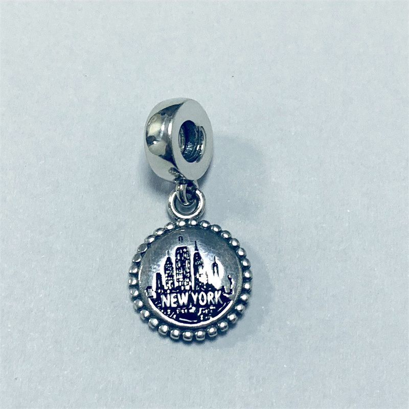 Silver Pandora Retired YORK NY City Dangle Charm