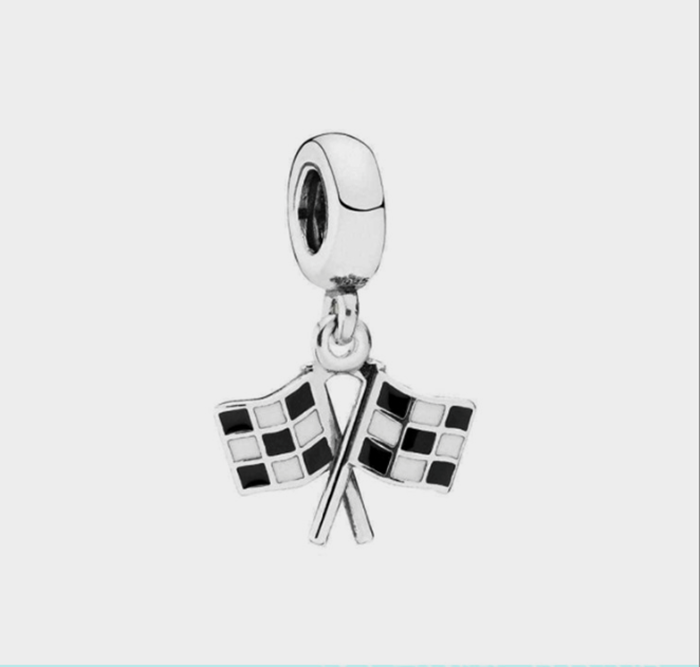 Pandora S925 Charm Finish Line Dangle