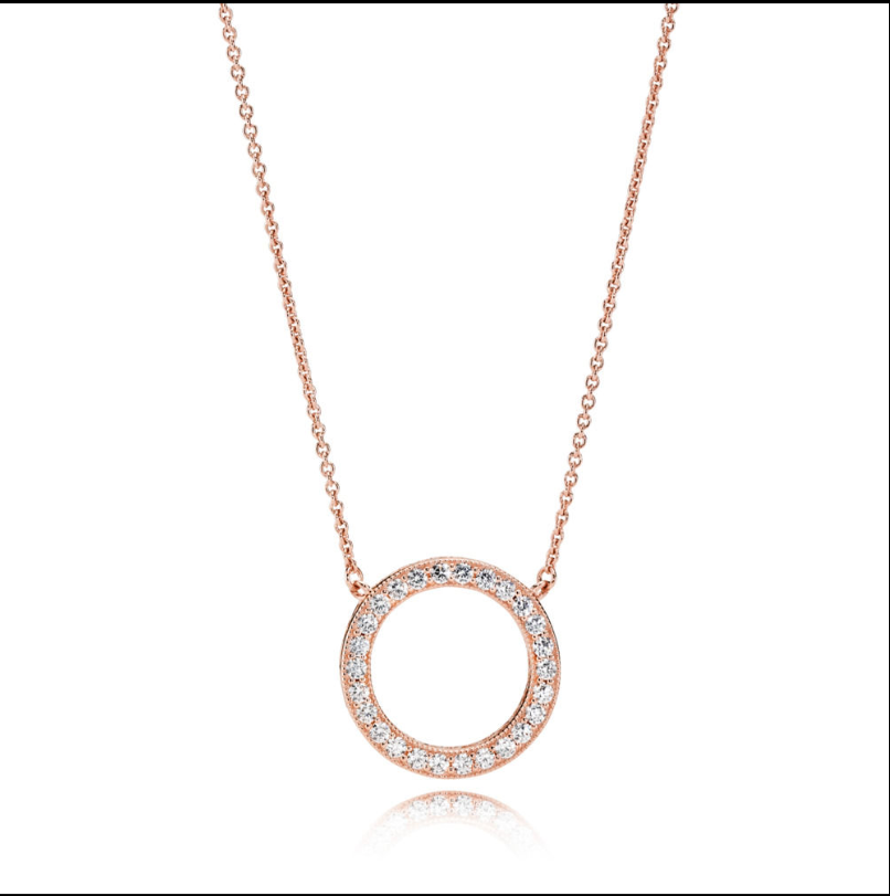 Pandora ROSE CIRCLE OF SPARKLE NECKLACE -45CM