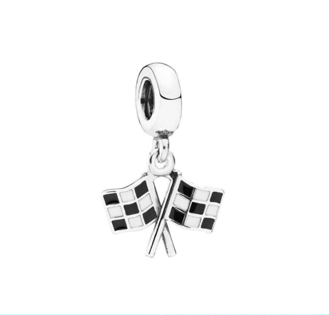 Pandora S925 Charm Finish Line Dangle