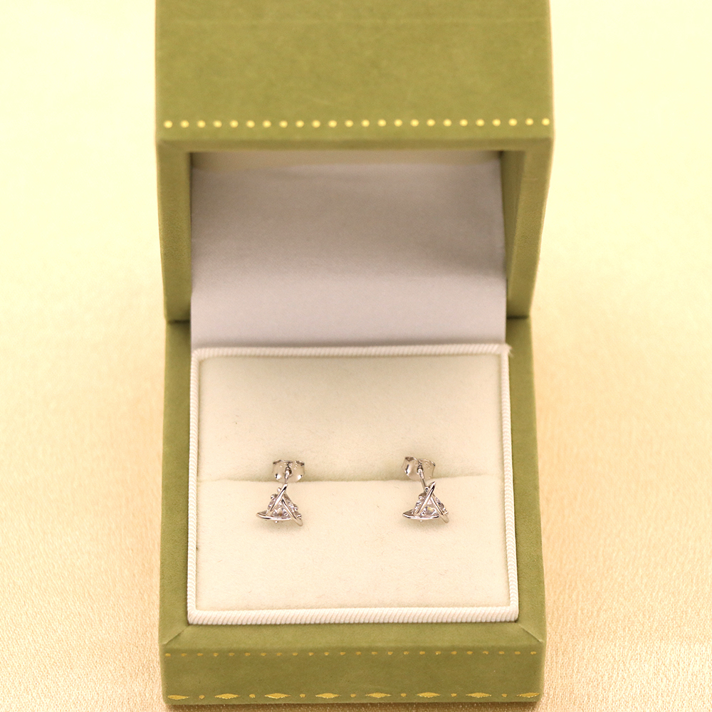 S925 Sterling Silver Geometric Stud Earrings - Minimalist Bar Earrings