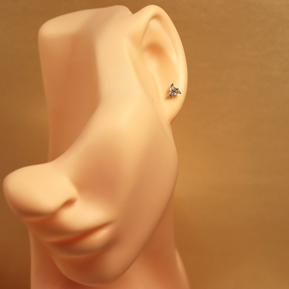 S925 Sterling Silver Geometric Stud Earrings - Minimalist Bar Earrings