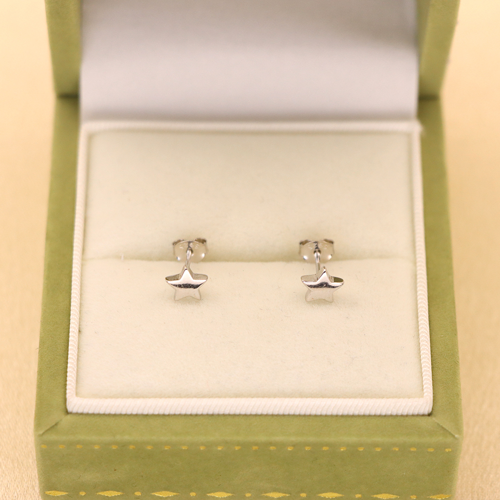 S925 Sterling Silver Star Stud Earrings for Women - Minimalist Cute Star Earrings