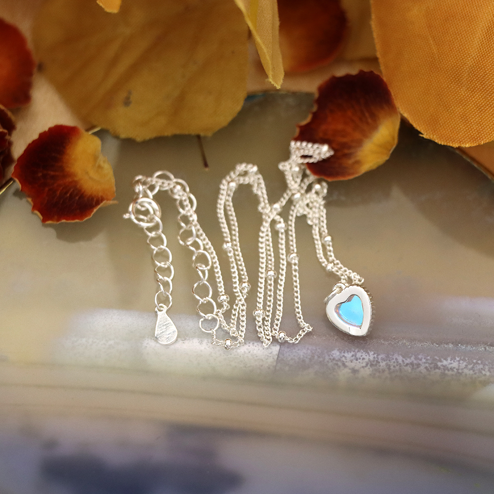 S925 sterling silver set with small cute animal necklace