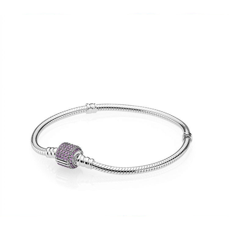 Pandora S925 Bracelet Signature Clasp Fancy Purple