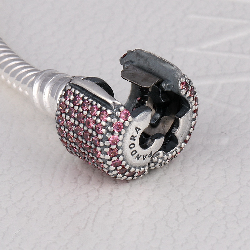Pandora S925 Bracelet Signature Clasp Fancy Red