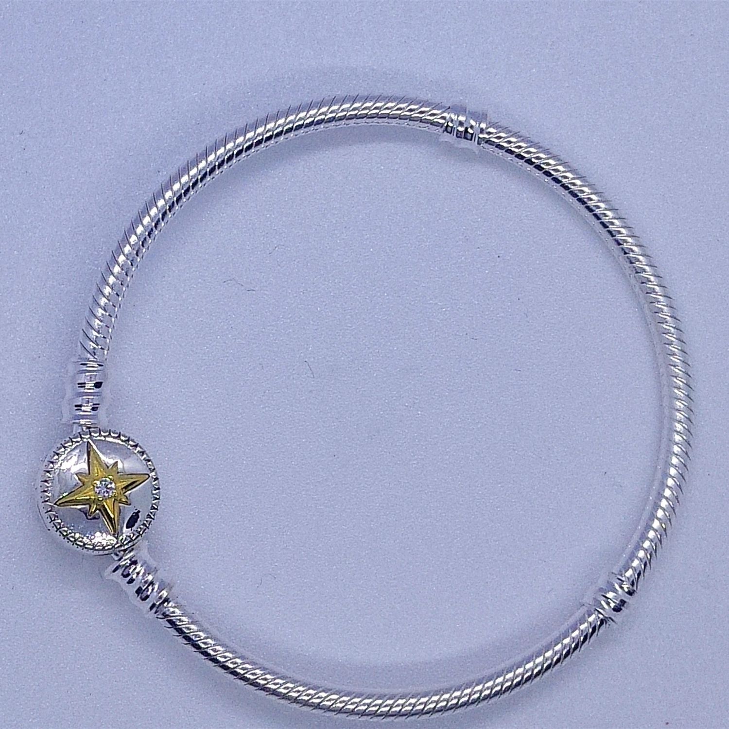 Pandora S925 Silver Sun Star sterling silver snakesbone chain