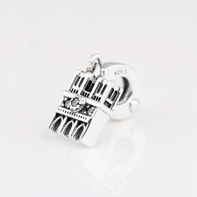 Pandora Charm Sterling Silver ALE S925 NOTRE DAME DANGLE
