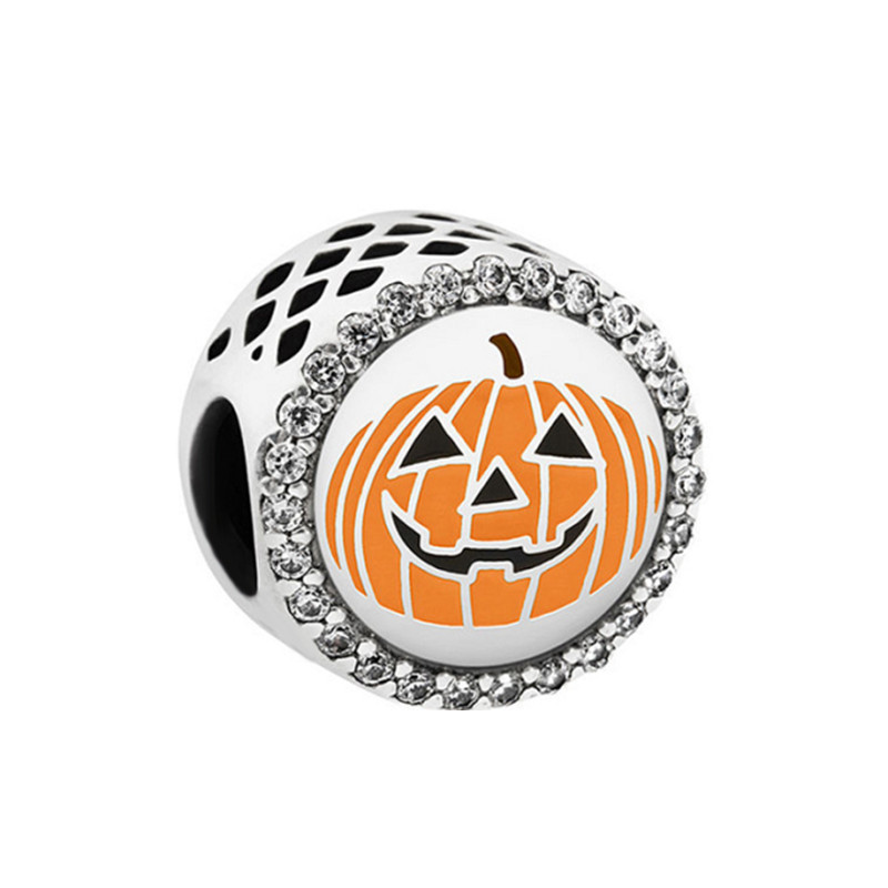 Pandora S925 Silver Lucky pumpkin Double Sided Luck Charm