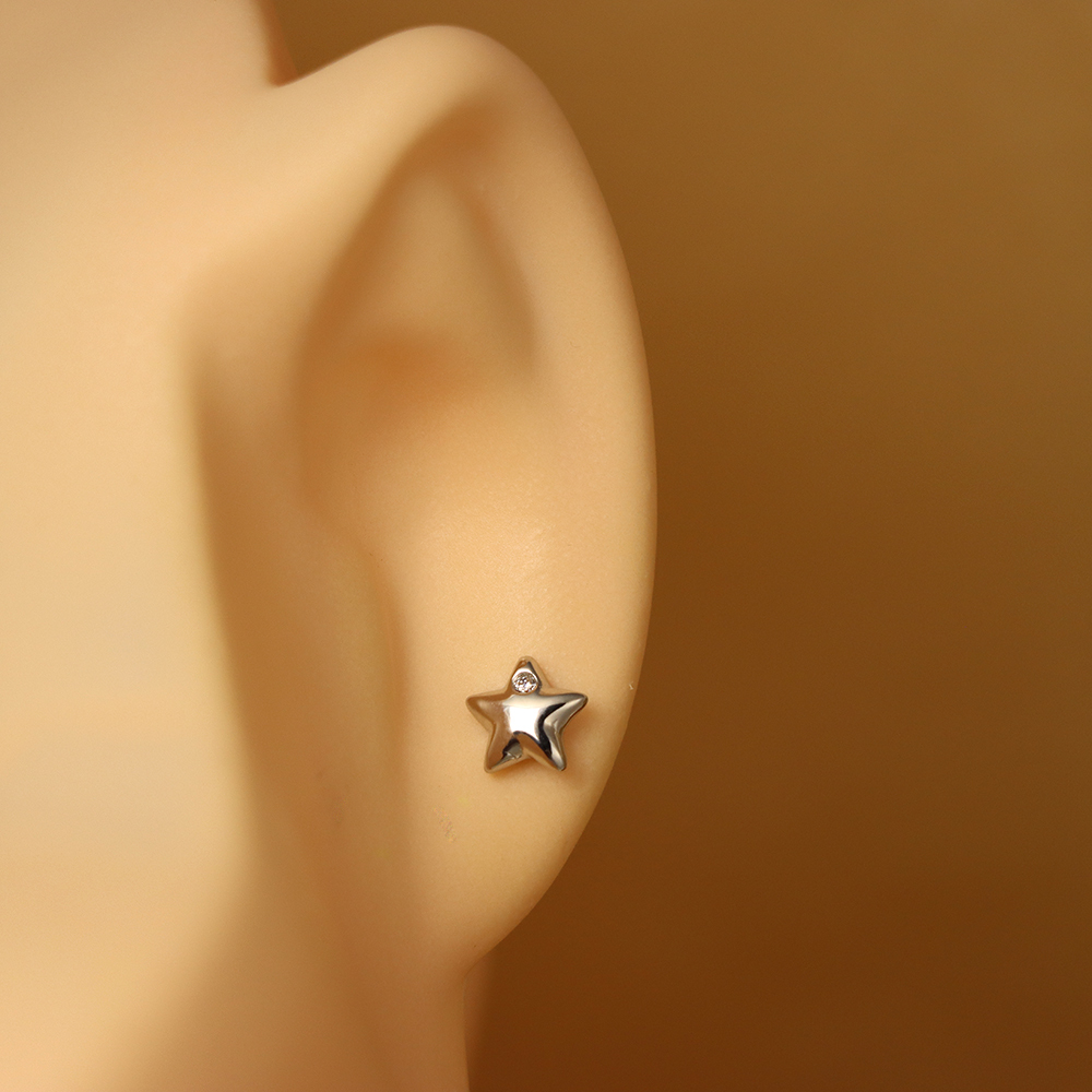 S925 Sterling Silver Mini Star Stud Earrings