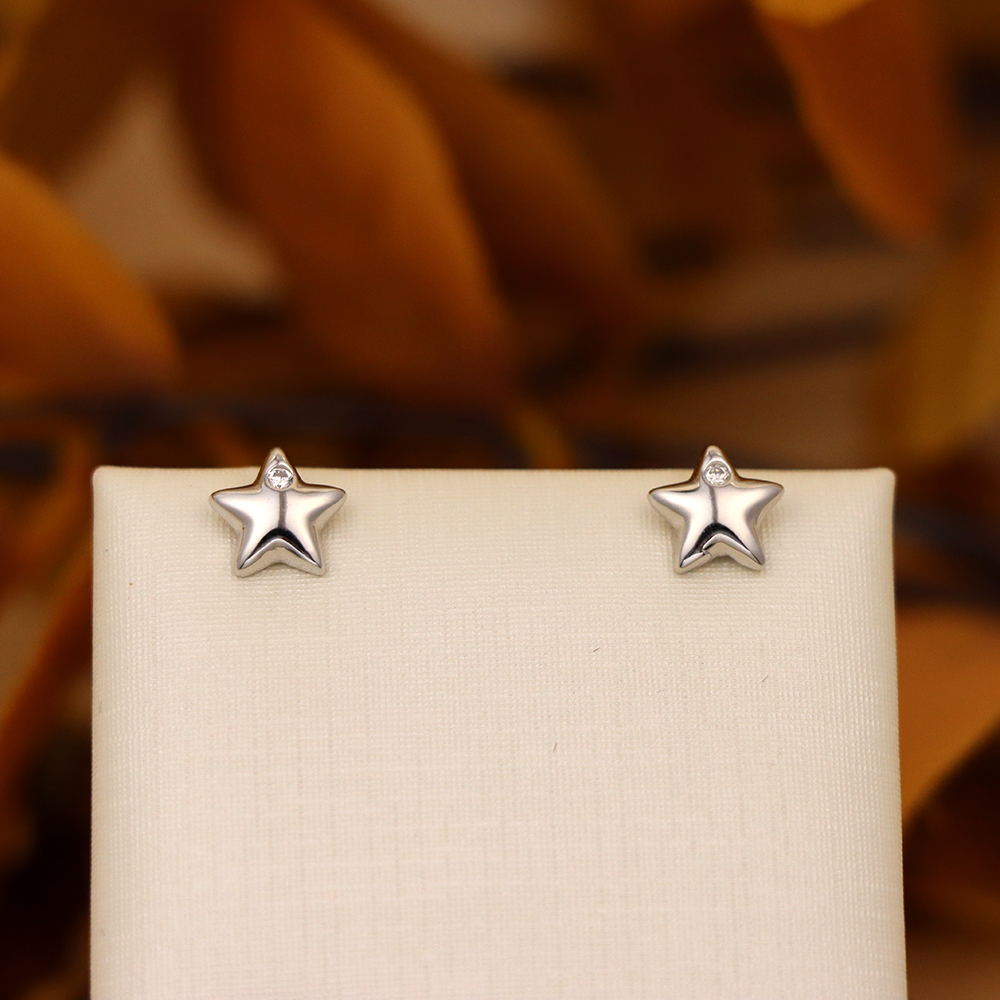 S925 Sterling Silver Mini Star Stud Earrings
