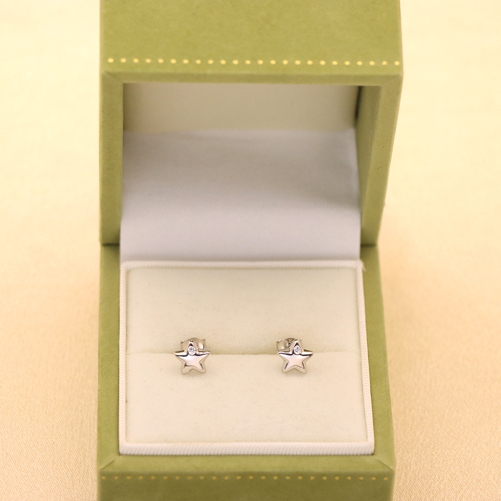 S925 Sterling Silver Mini Star Stud Earrings