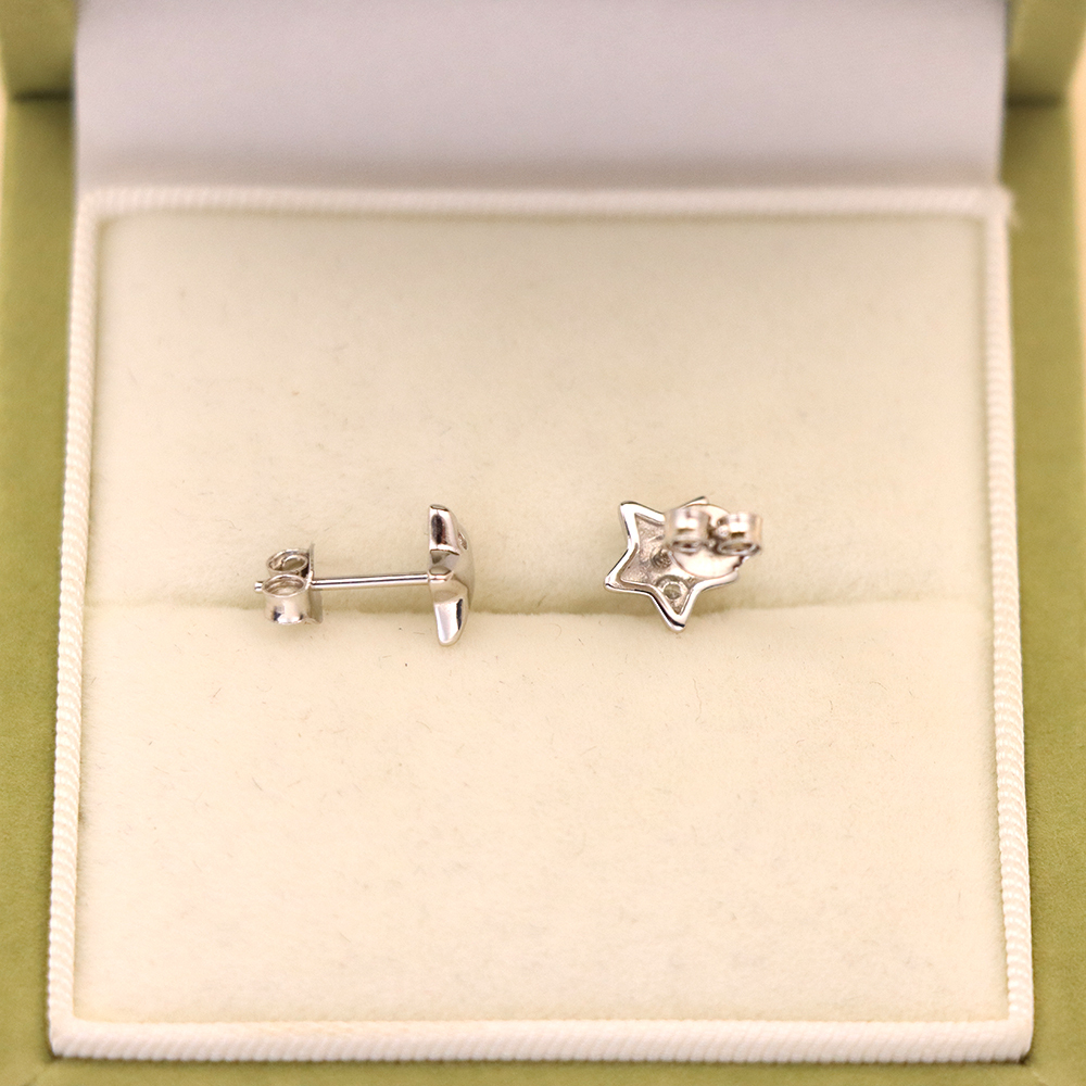 S925 Sterling Silver Mini Star Stud Earrings