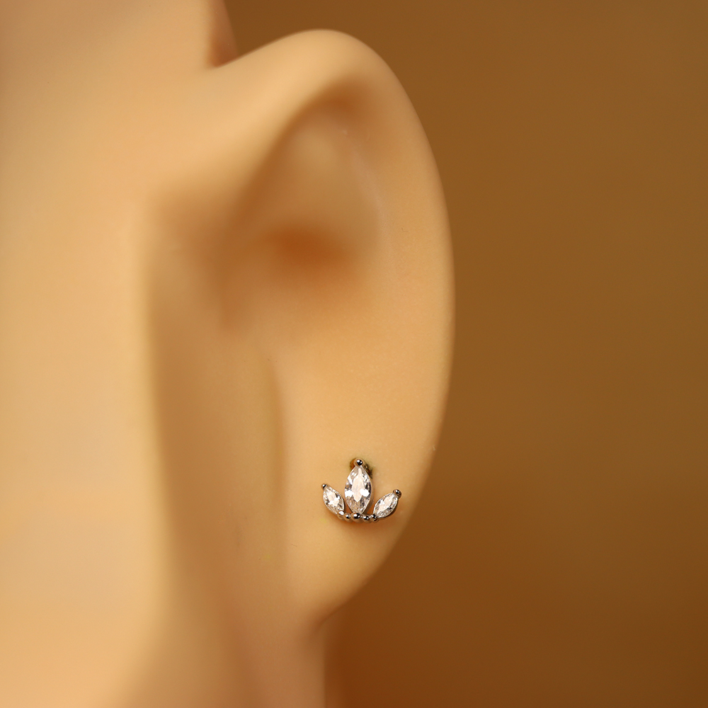 S925 Sterling Silver Crown Stud Earrings