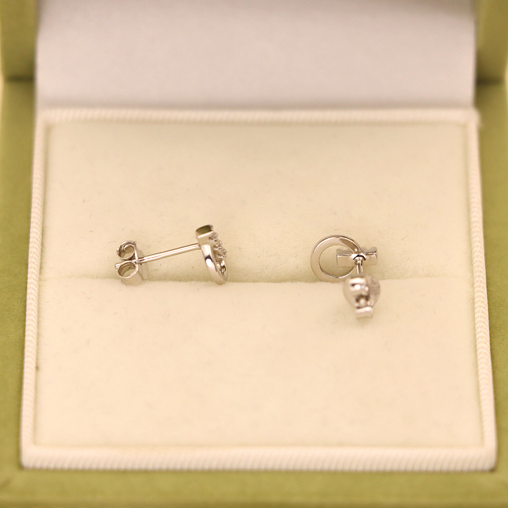 S925 Sterling Silver Diamond-Studded Earrings - Valentine's Day Gift
