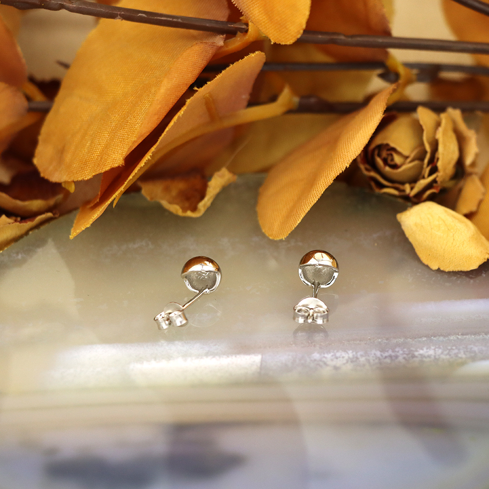 S925 Sterling Silver Bubble Stud Earrings for Women
