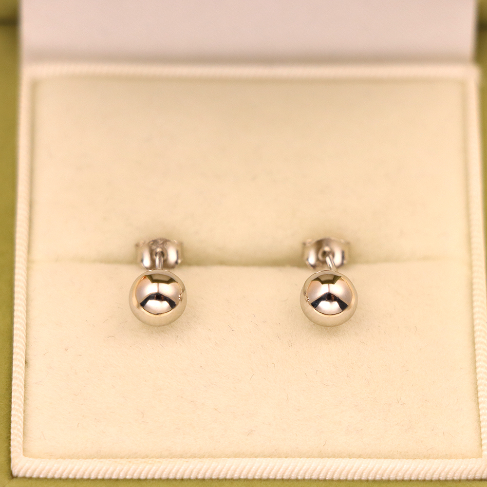 S925 Sterling Silver Bubble Stud Earrings for Women