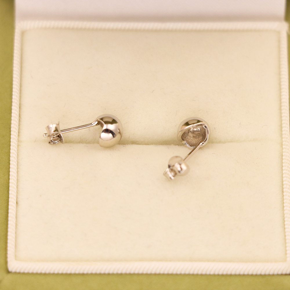 S925 Sterling Silver Bubble Stud Earrings for Women