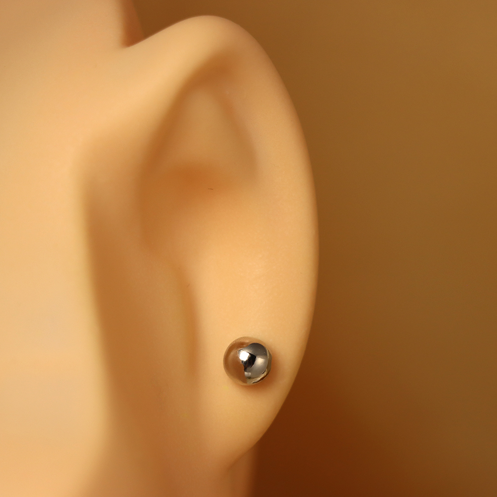 S925 Sterling Silver Bubble Stud Earrings for Women