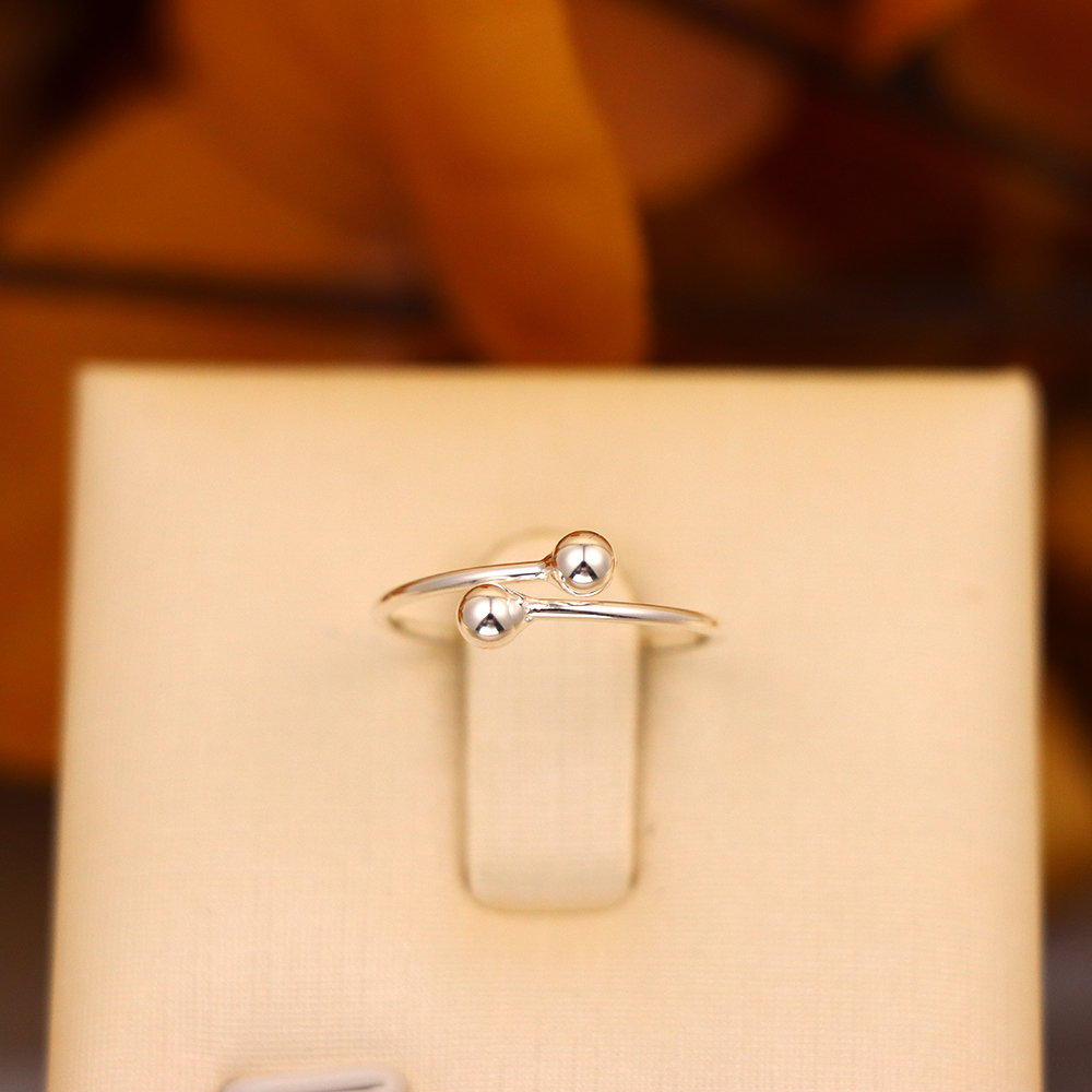 Solid 925 Sterling Silver Toe Ring Ball Design Ladies