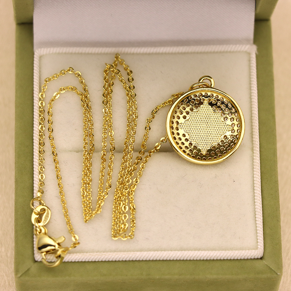 Opal Copper Gold-Plated Eight-Pointed Star Pendant Necklace