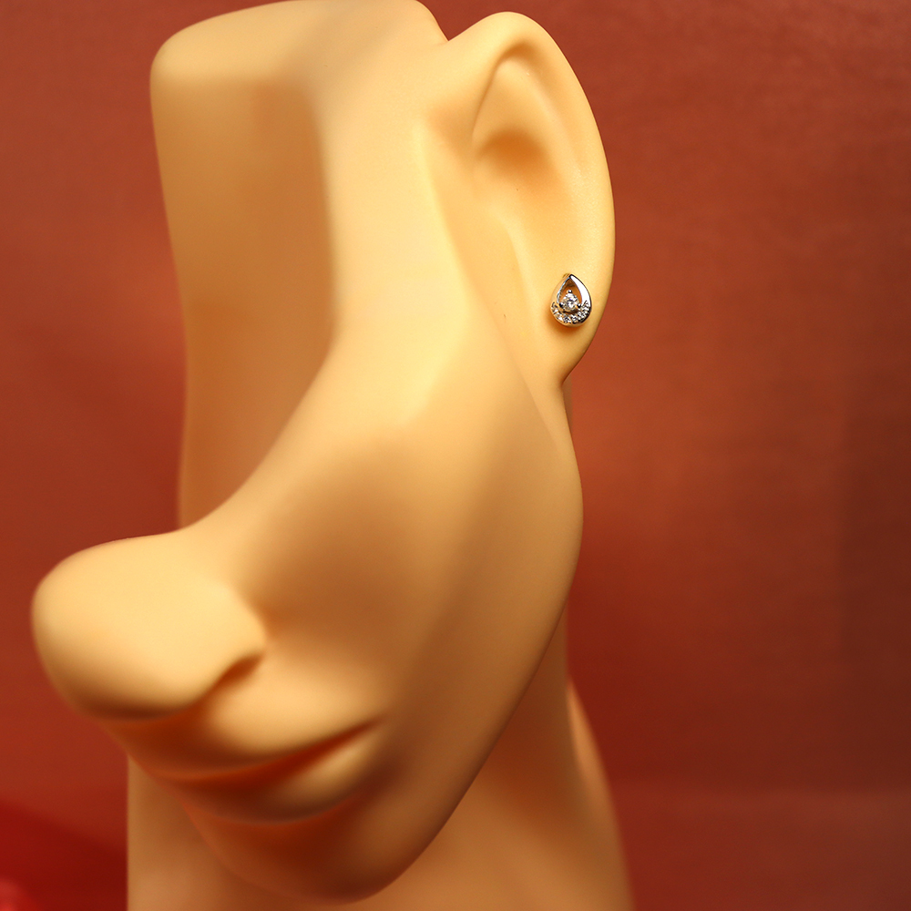 S925 Sterling Silver Drop - shaped Earrings