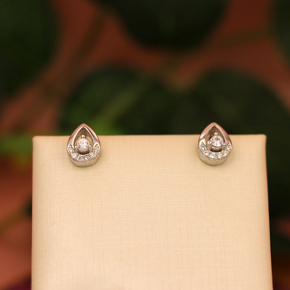 S925 Sterling Silver Drop - shaped Earrings