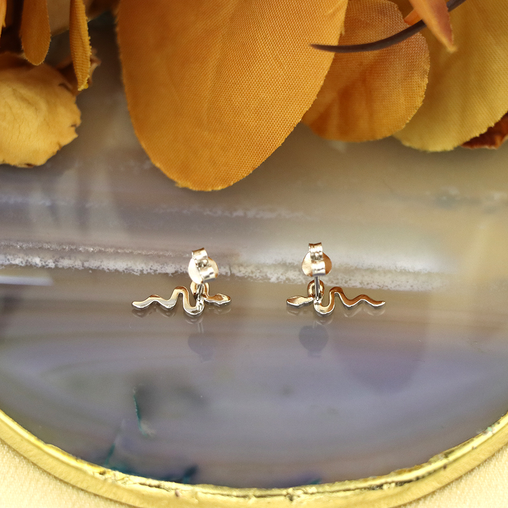 S925 Sterling Silver Individualistic Snake-shaped Earrings
