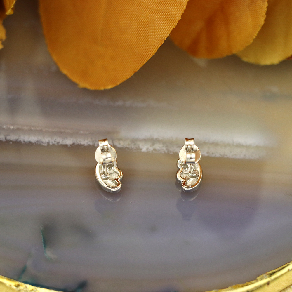 S925 Sterling Silver Mini Angel Wing Earrings