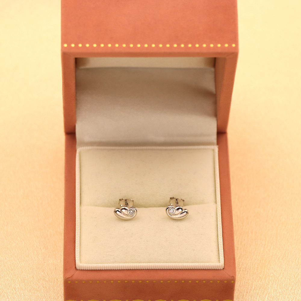 S925 Sterling Silver Mini Angel Wing Earrings