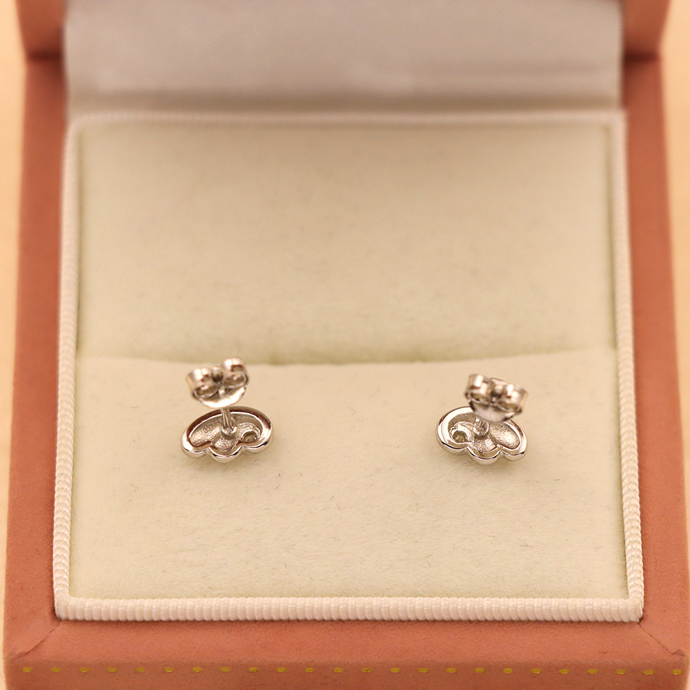 S925 Sterling Silver Mini Angel Wing Earrings