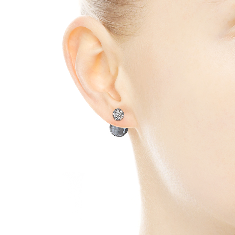 Pandora Midnight Blue Bright Drop Gleam Earrings