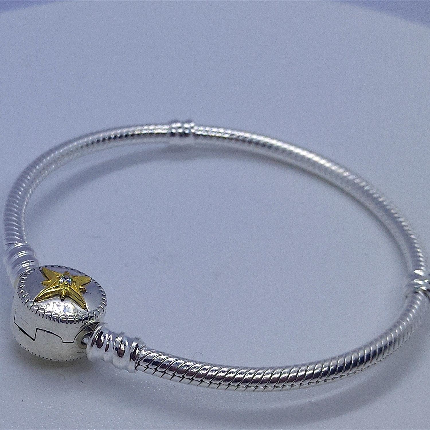 Pandora S925 Silver Sun Star sterling silver snakesbone chain