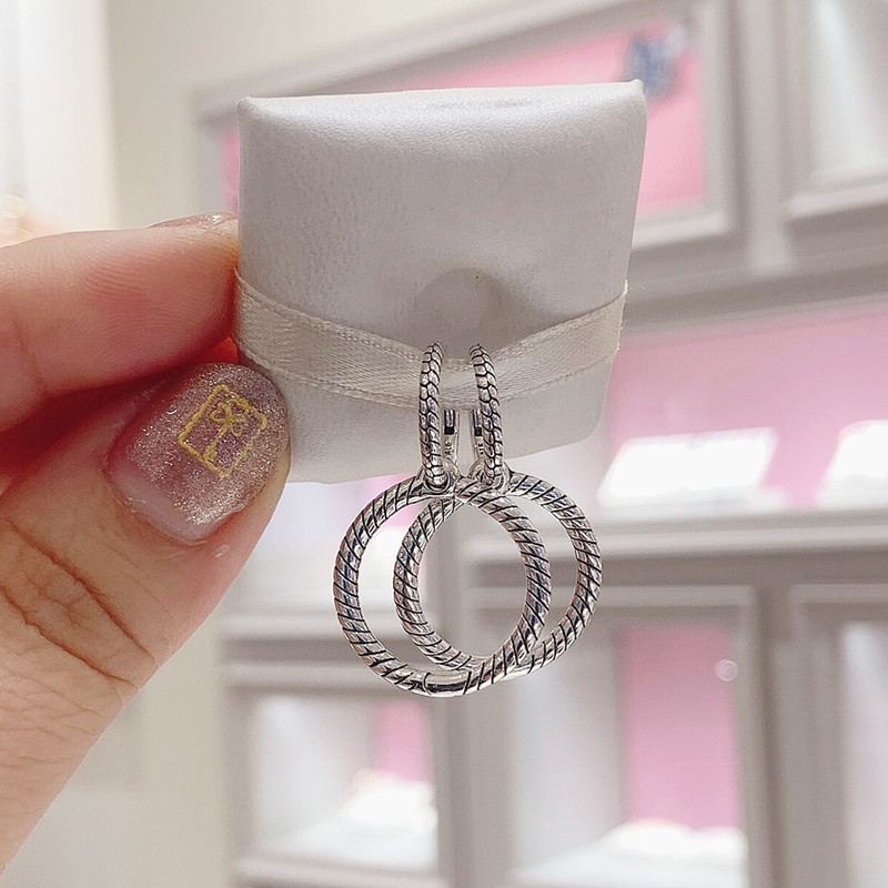 Pandora Schmuck Damen-Ohrringe Silber für Charms