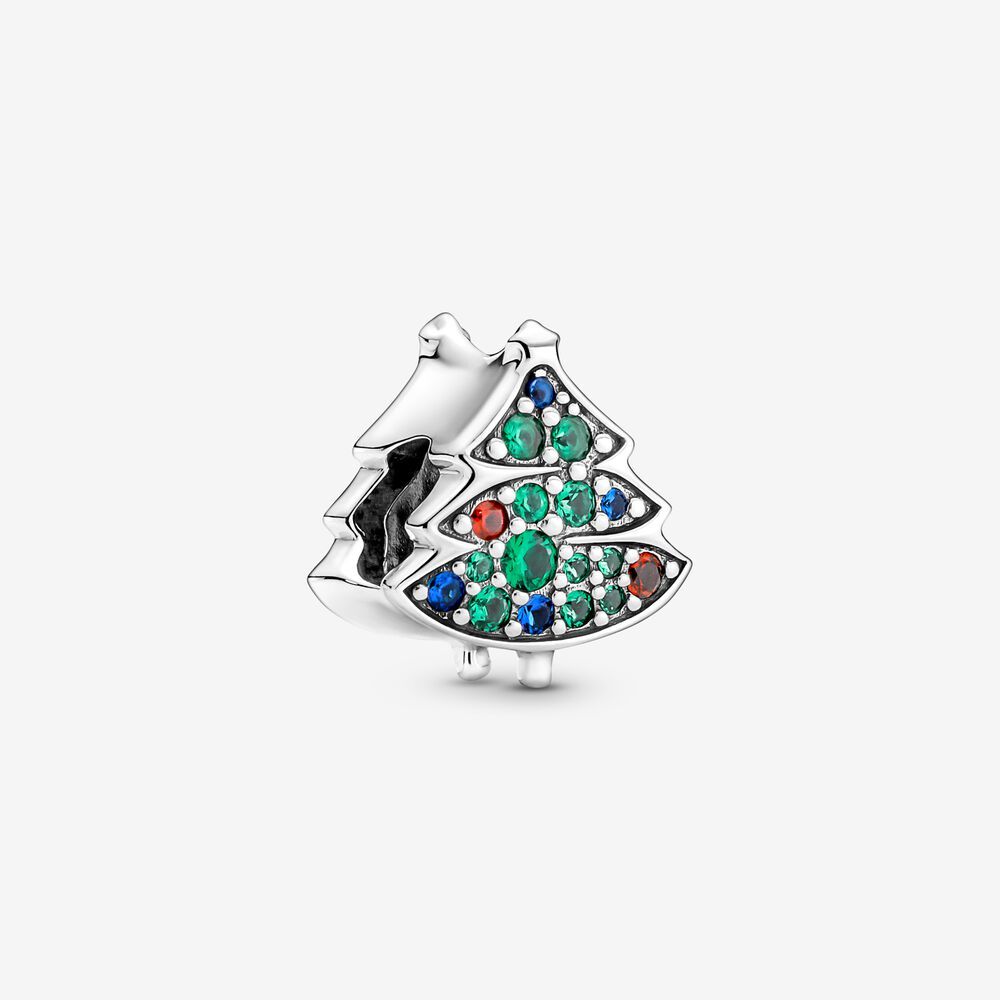 Pandora Sterling Silver Multicolor Christmas Tree Charm