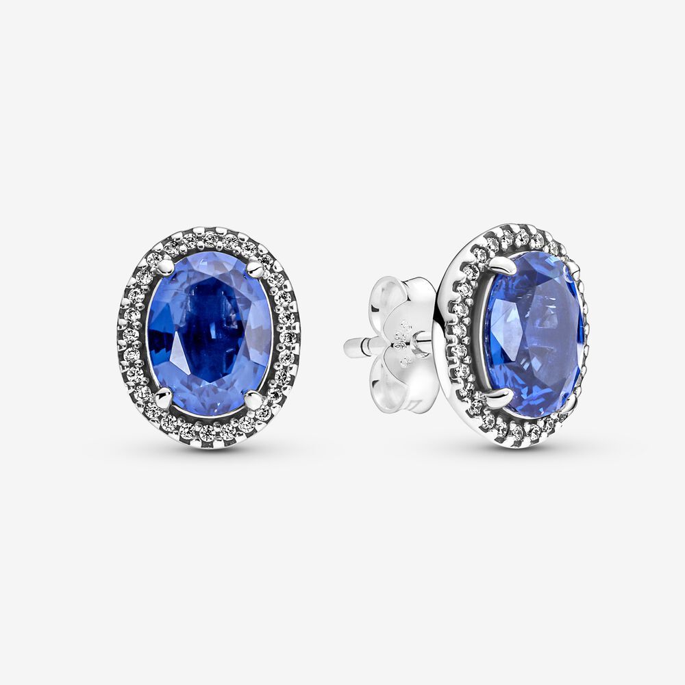 Pandora Personality style Sparkle halo stud 925 Sterling Silver Earrings 