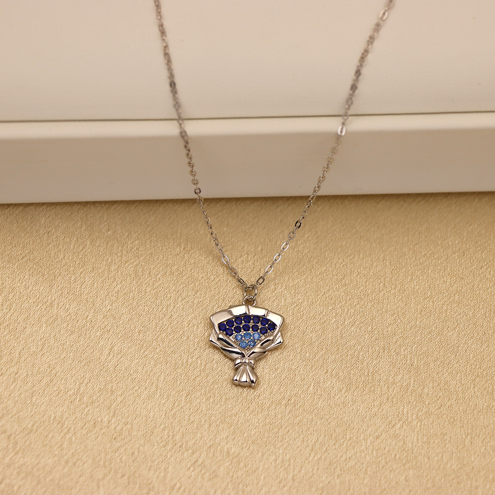 Gypsophila Bouquet 925 Sterling Silver Necklace