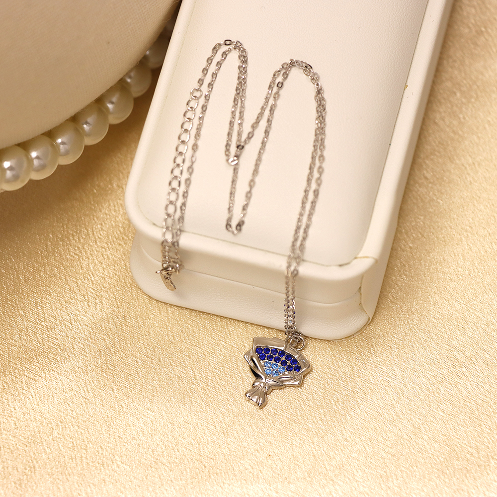 Gypsophila Bouquet 925 Sterling Silver Necklace