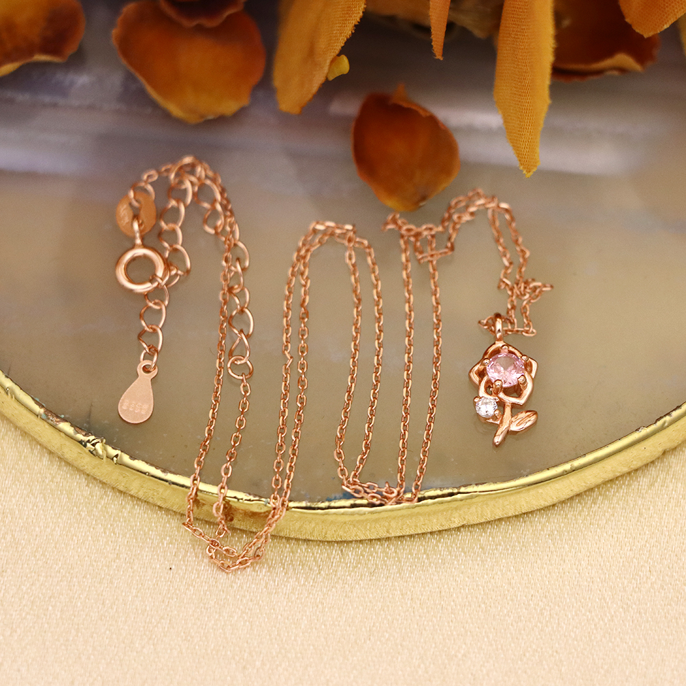 S925 Sterling Silver Princess Bella Necklace for Women