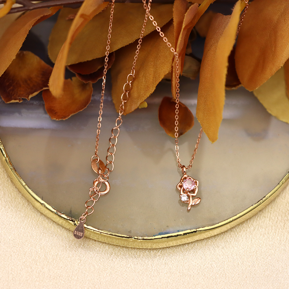 S925 Sterling Silver Princess Bella Necklace for Women