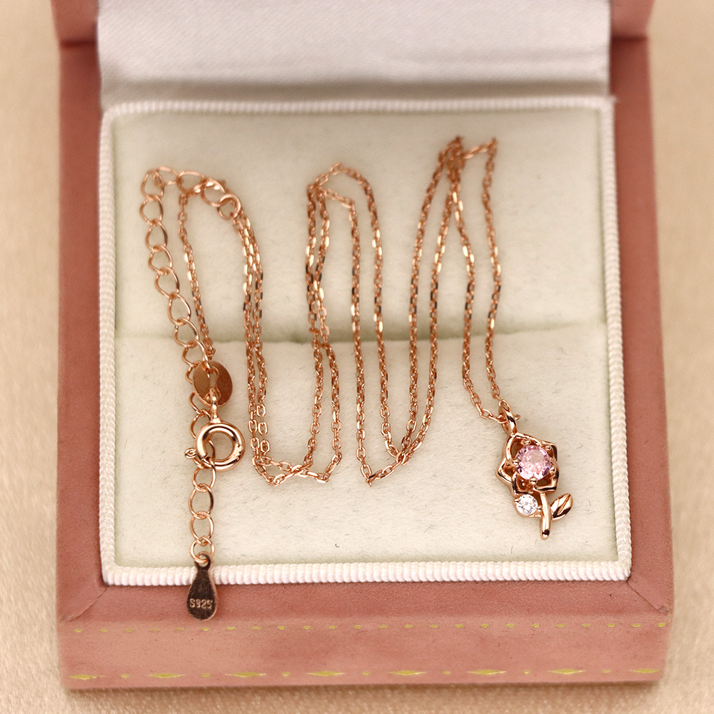 S925 Sterling Silver Princess Bella Necklace for Women