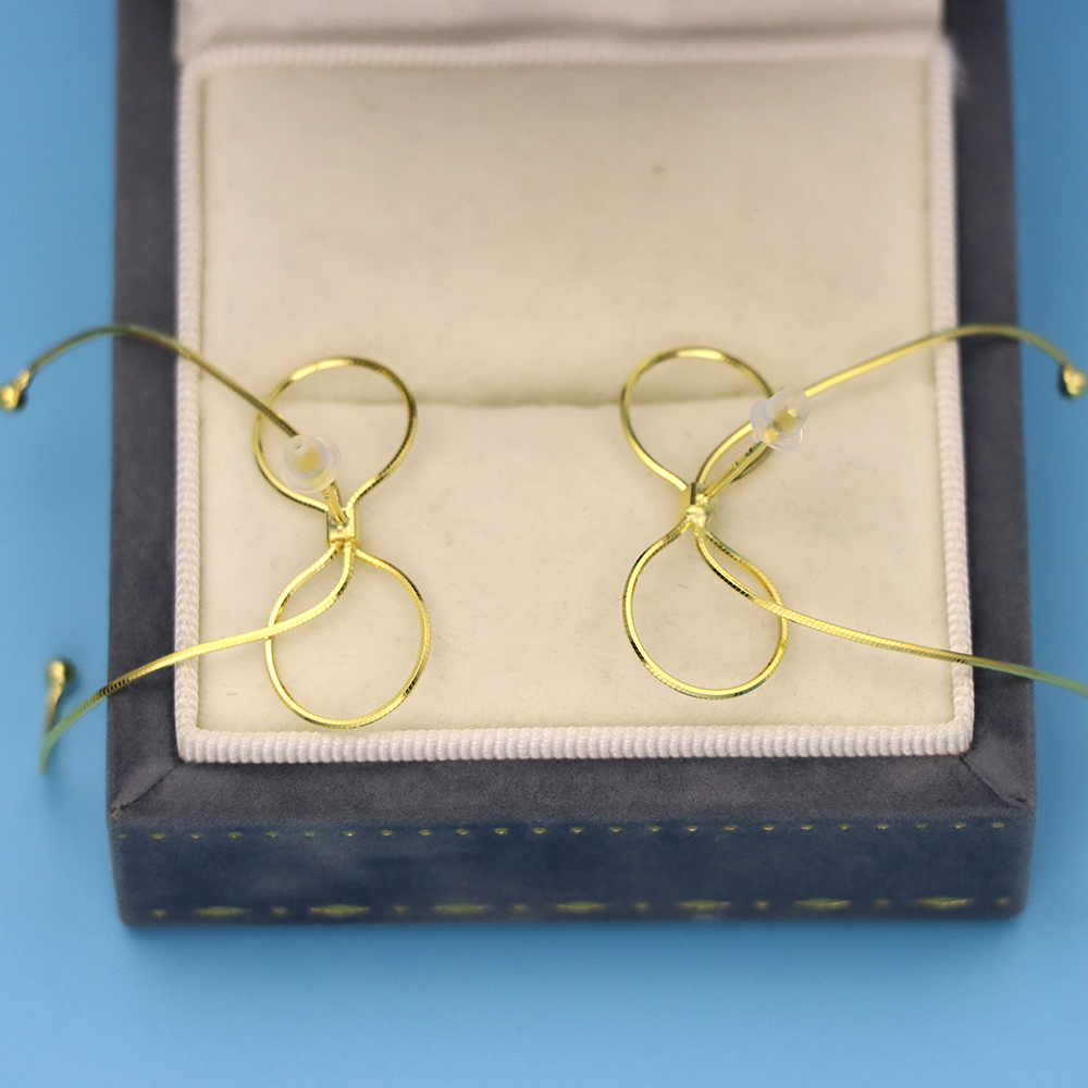 S925 Silver Bow-shaped Earrings for Women, Fashionable Ear Ornaments
