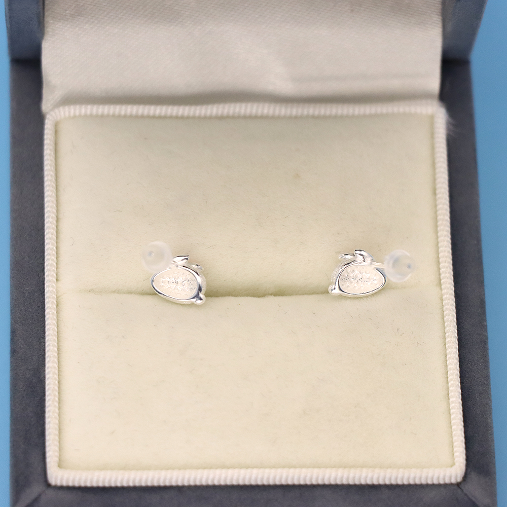 S925 Sterling Silver Little Rabbit-shaped Stud Earrings for Women