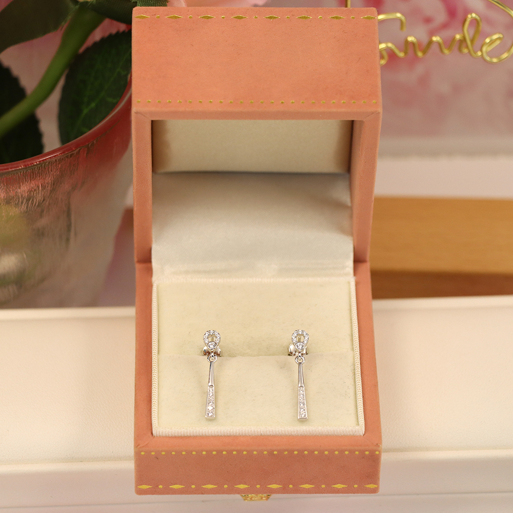 Round Diamond Drop Earrings, S925 Sterling Silver Pavé Circle Earrings, Versatile Sparkling Jewelry, Timeless Dangle Gift