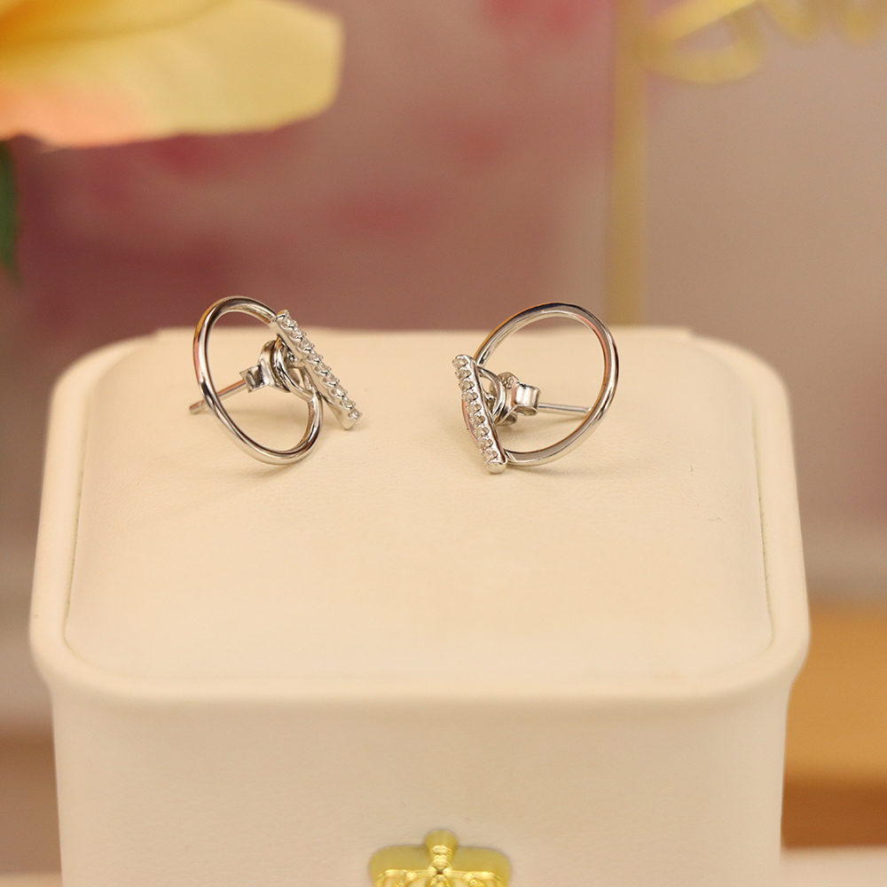 Round Micro-Pavé Stud Earrings, S925 Sterling Silver Full Circle Earrings, Versatile Sparkling Jewelry, Timeless Minimalist Gift