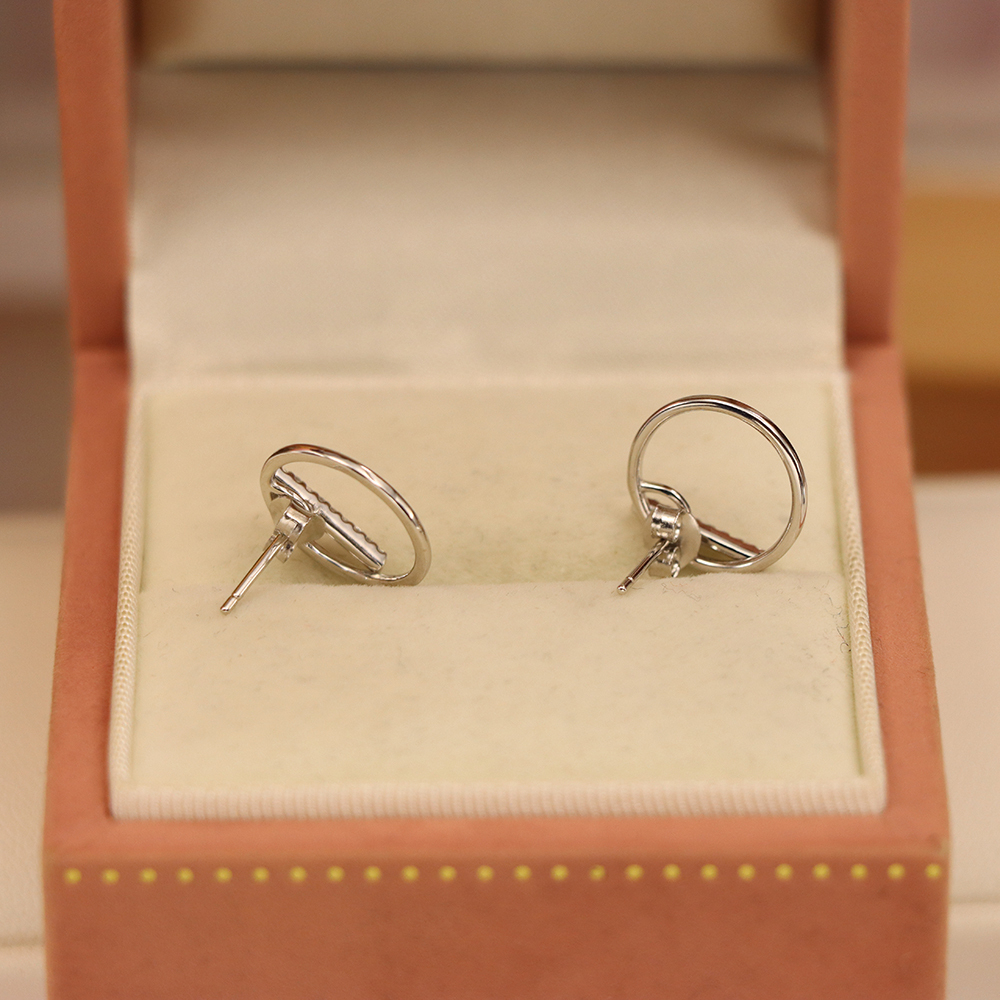 Round Micro-Pavé Stud Earrings, S925 Sterling Silver Full Circle Earrings, Versatile Sparkling Jewelry, Timeless Minimalist Gift