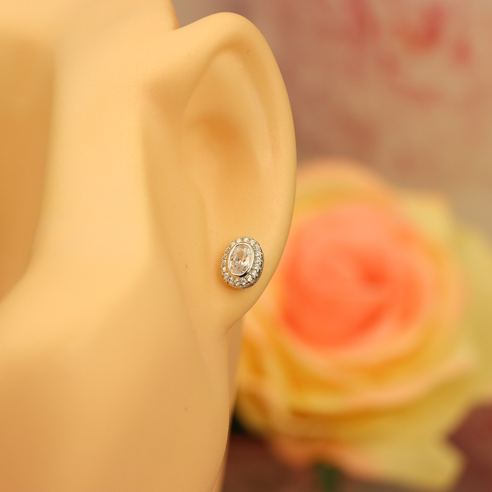 Dainty Oval Ear Studs, S925 Sterling Silver, Minimalist Elegance, Lightweight Luxury, Gift for Her