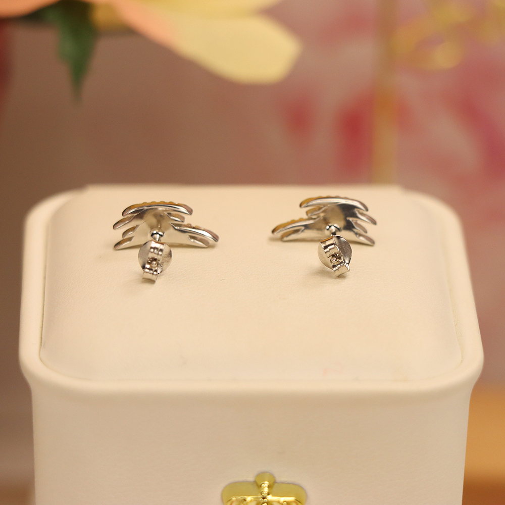 Geometric Line Stud Earrings, S925 Sterling Silver Architectural Jewelry, Sparkling Crystal Earrings, Modern Luxury Gift