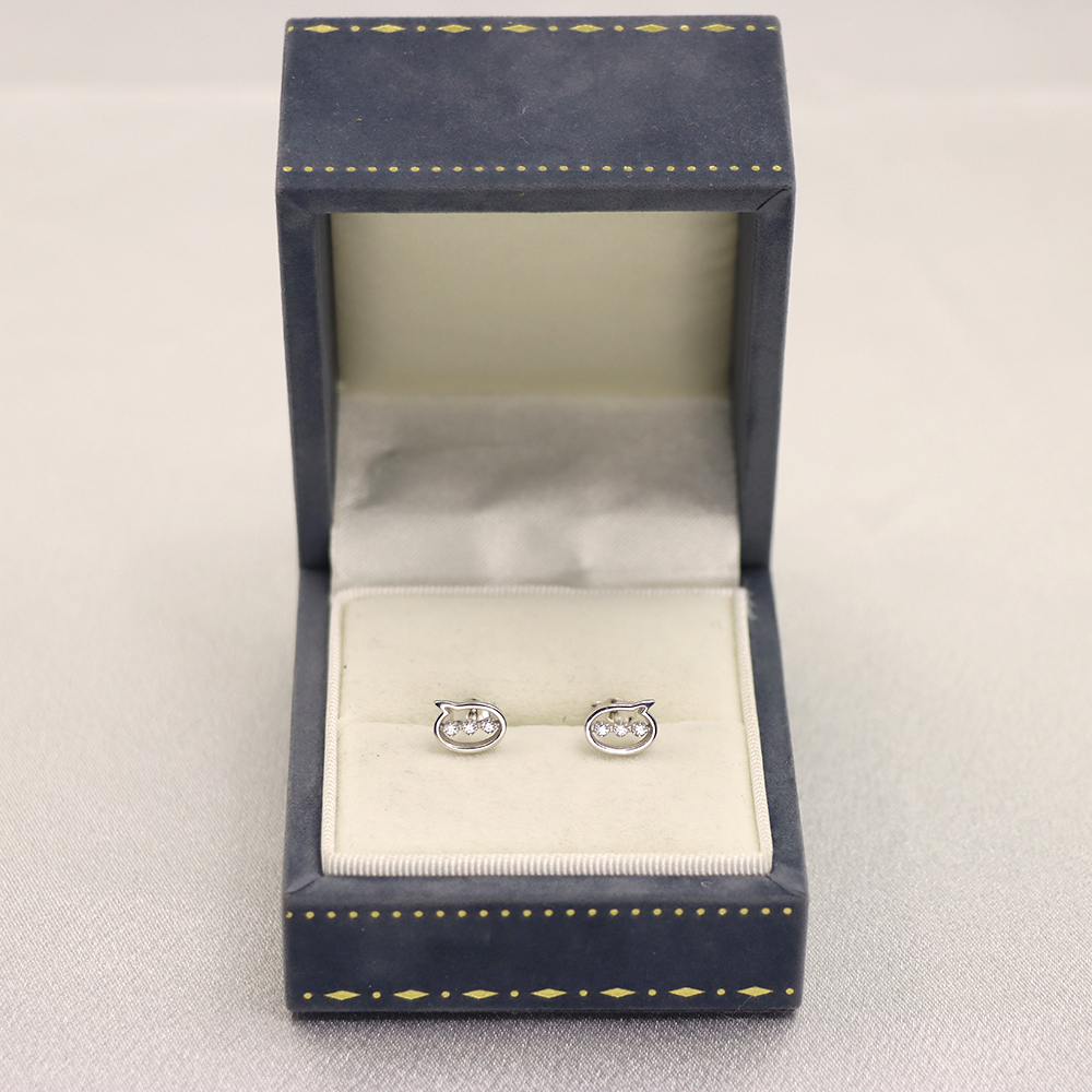 S925 Sterling Silver Symbol-shaped Stud Earrings for Women