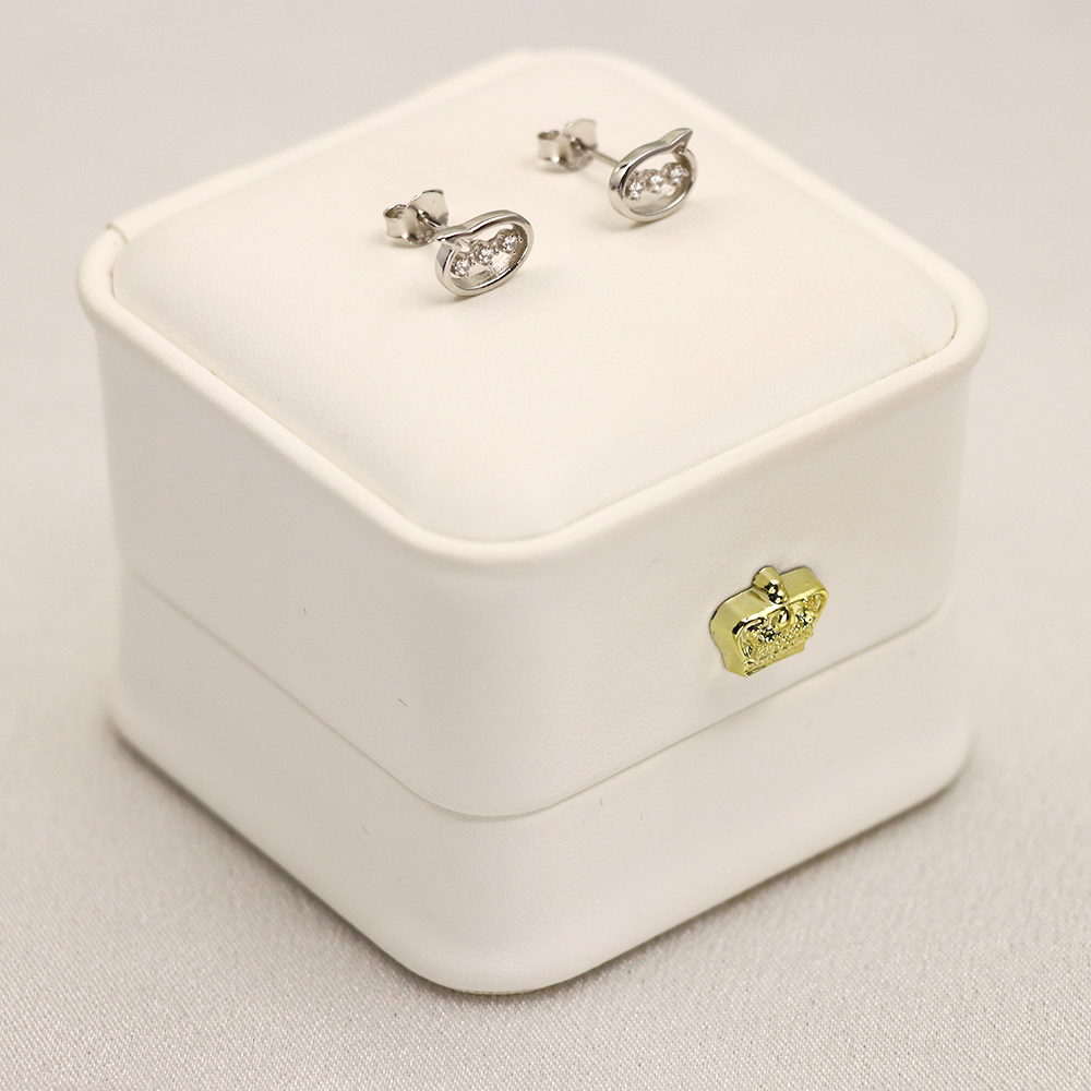S925 Sterling Silver Symbol-shaped Stud Earrings for Women
